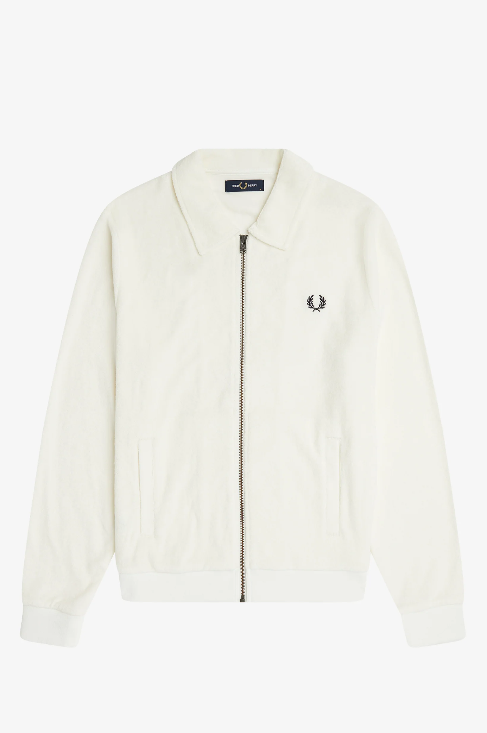 Snow White Towelling Track Jacket - Image 2