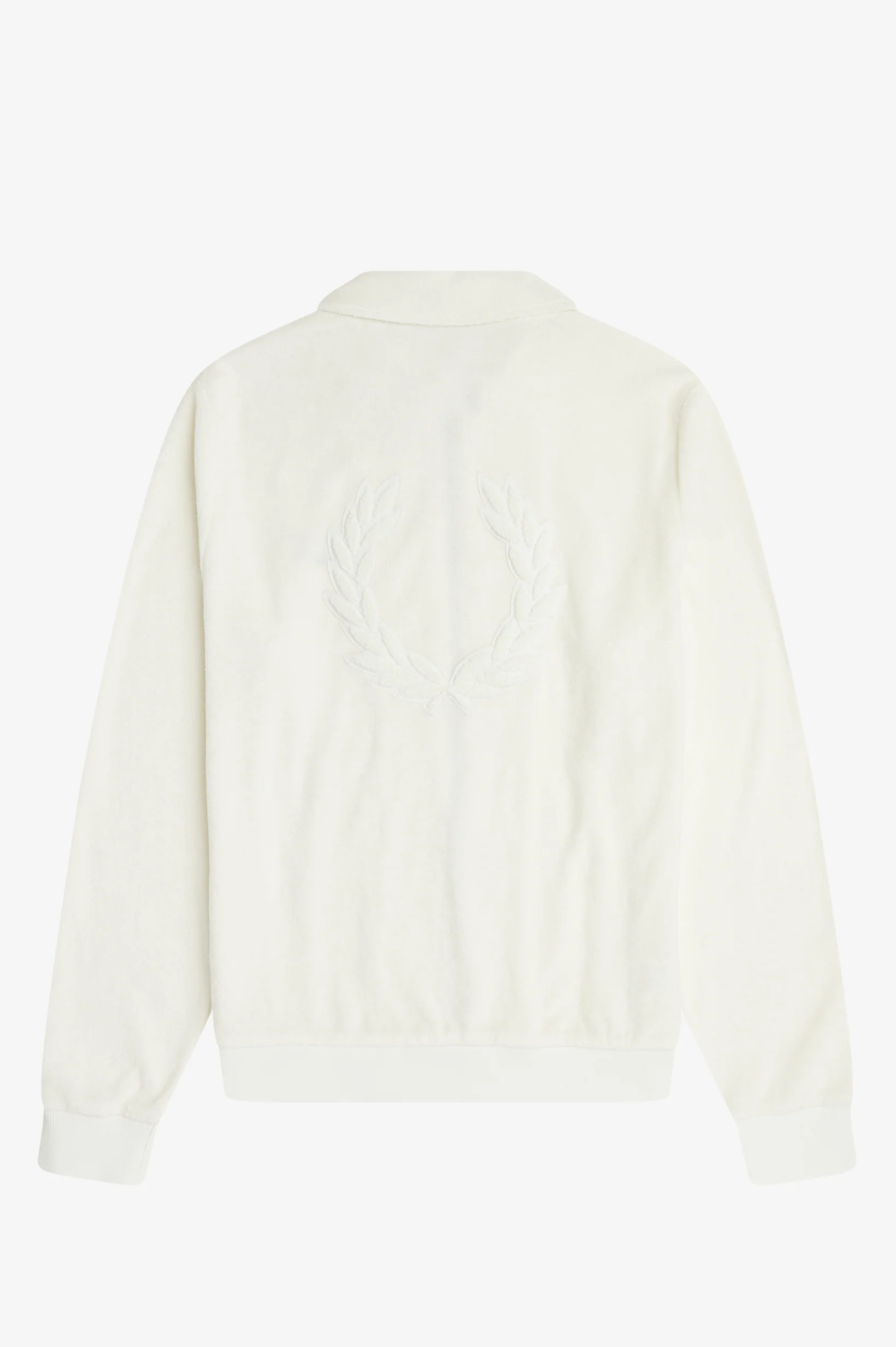Snow White Towelling Track Jacket - Image 3