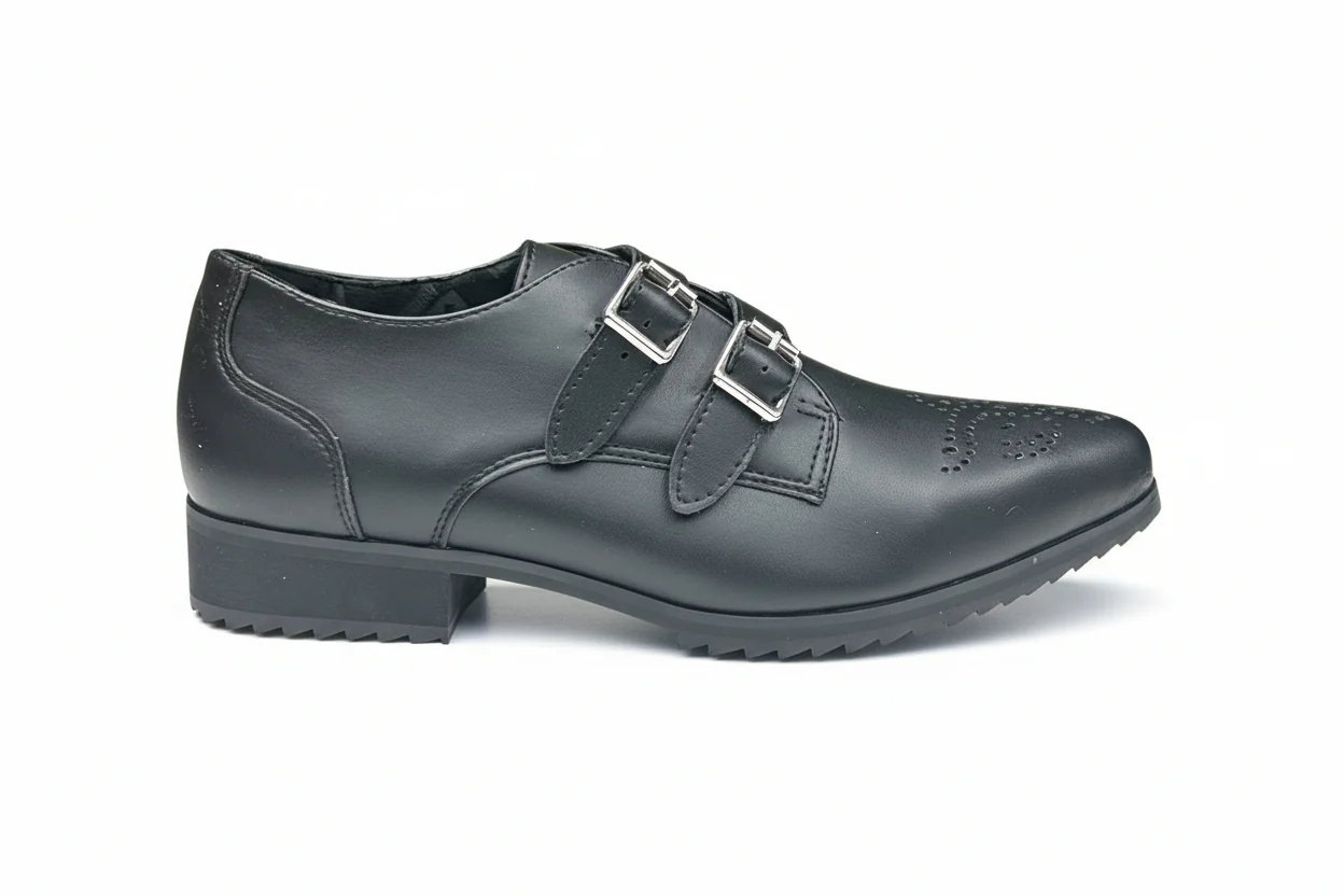 T.U.K 2 Buckle Point Sharktooth Shoe