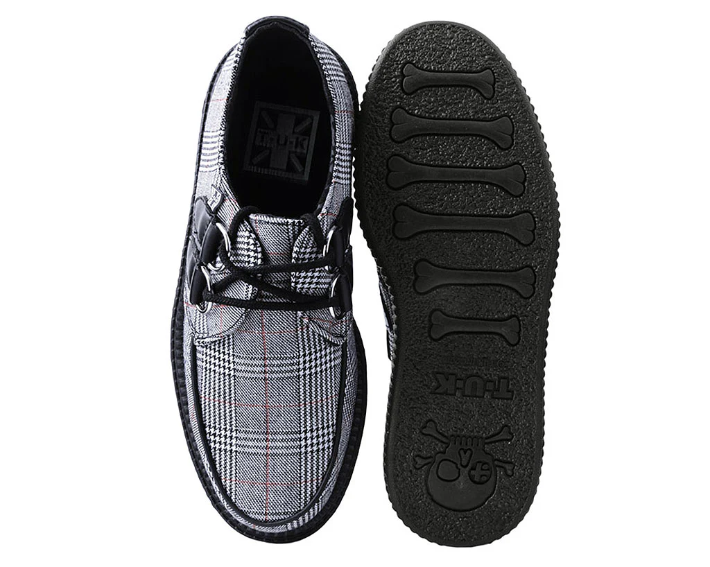 T.U.K B/W/R Plaid Viva Low Creeper - Image 10