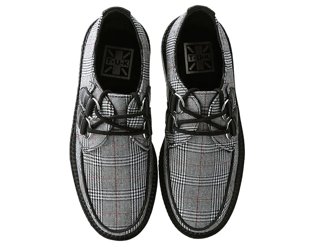 T.U.K B/W/R Plaid Viva Low Creeper - Image 11