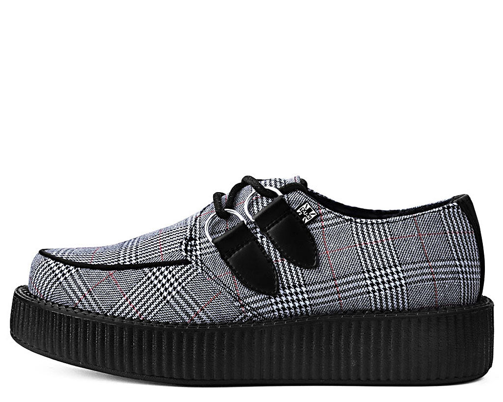 T.U.K B/W/R Plaid Viva Low Creeper - Image 9