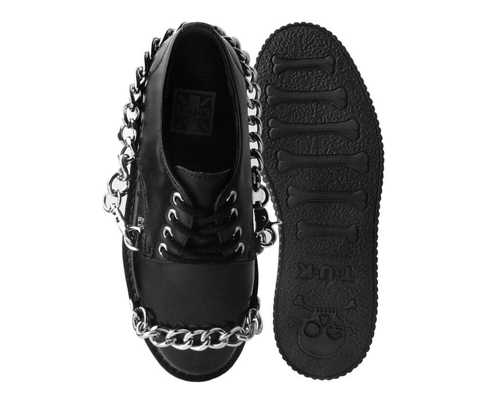 T.U.K Black Brush Off Pu Classic Chain Stratocreeper - Image 3
