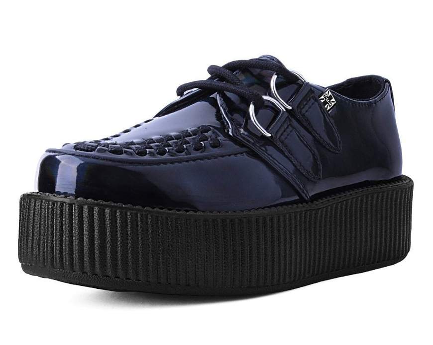 T.U.K Black Rainbow Holo Viva Vegan Mondo Creeper - Image 3