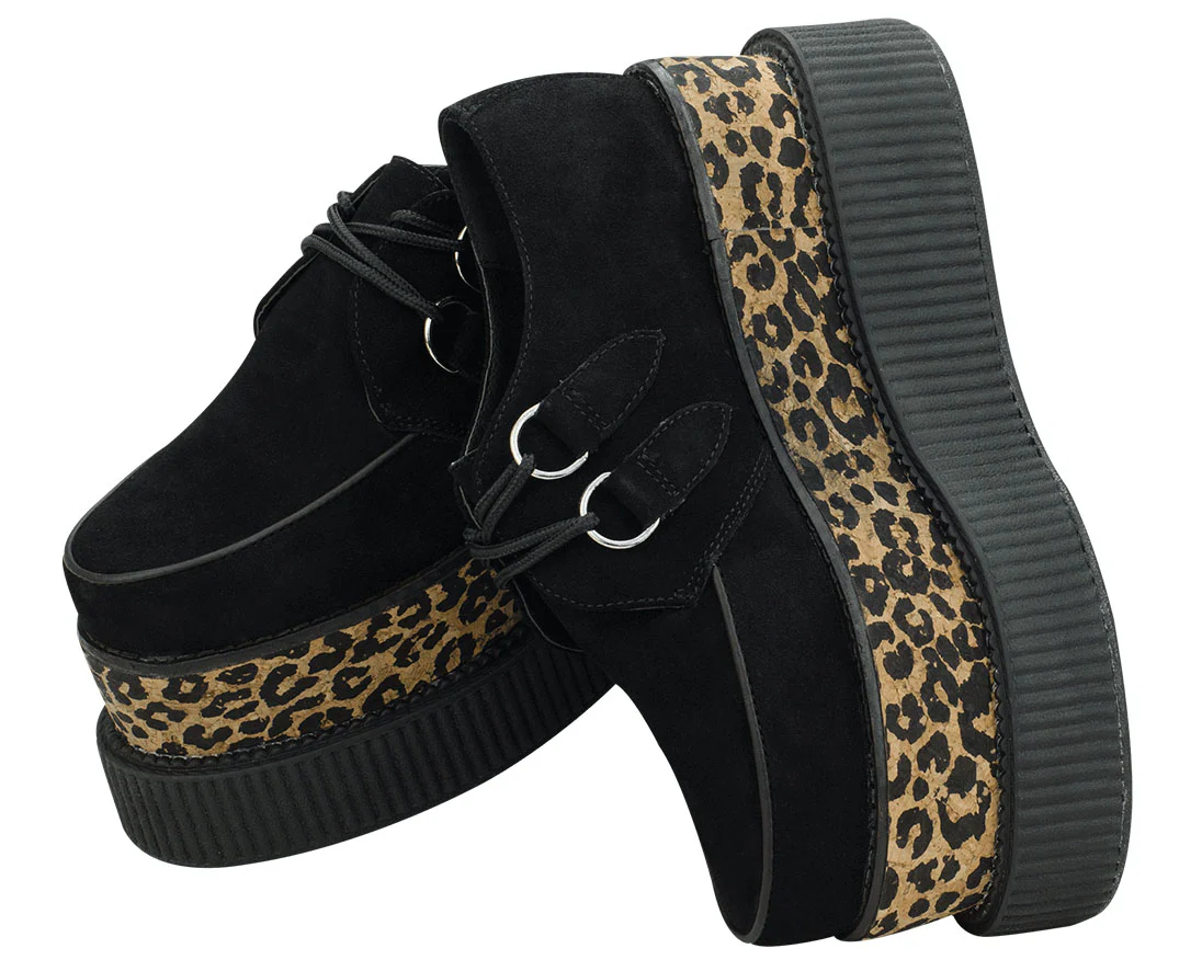 T.U.K Black Suede Leo 3x Sole Viva Mondo Creeper - Image 2
