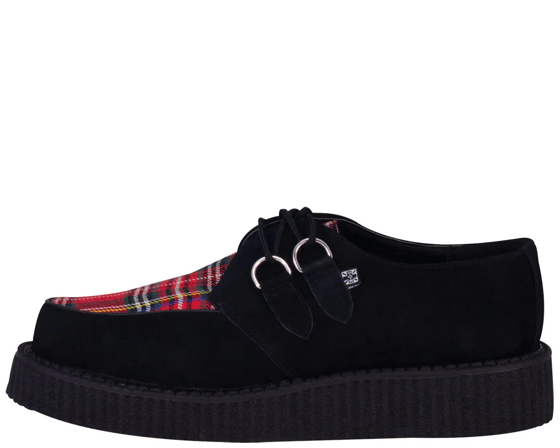 T.U.K Black/ Tartan Rotten Low Creeper - Image 2