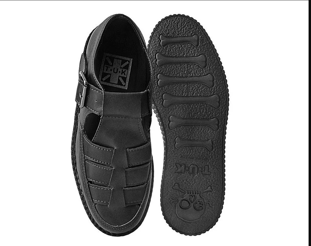 T.U.K Black Tukskin Gramps Sandal Viva 2