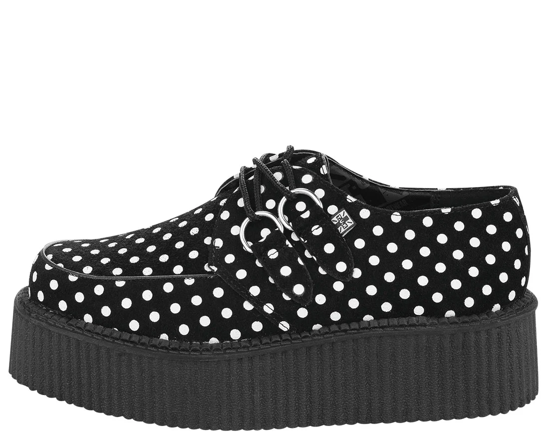 T.U.K Black/White Dot Round Viva Mondo Creeper - Image 3