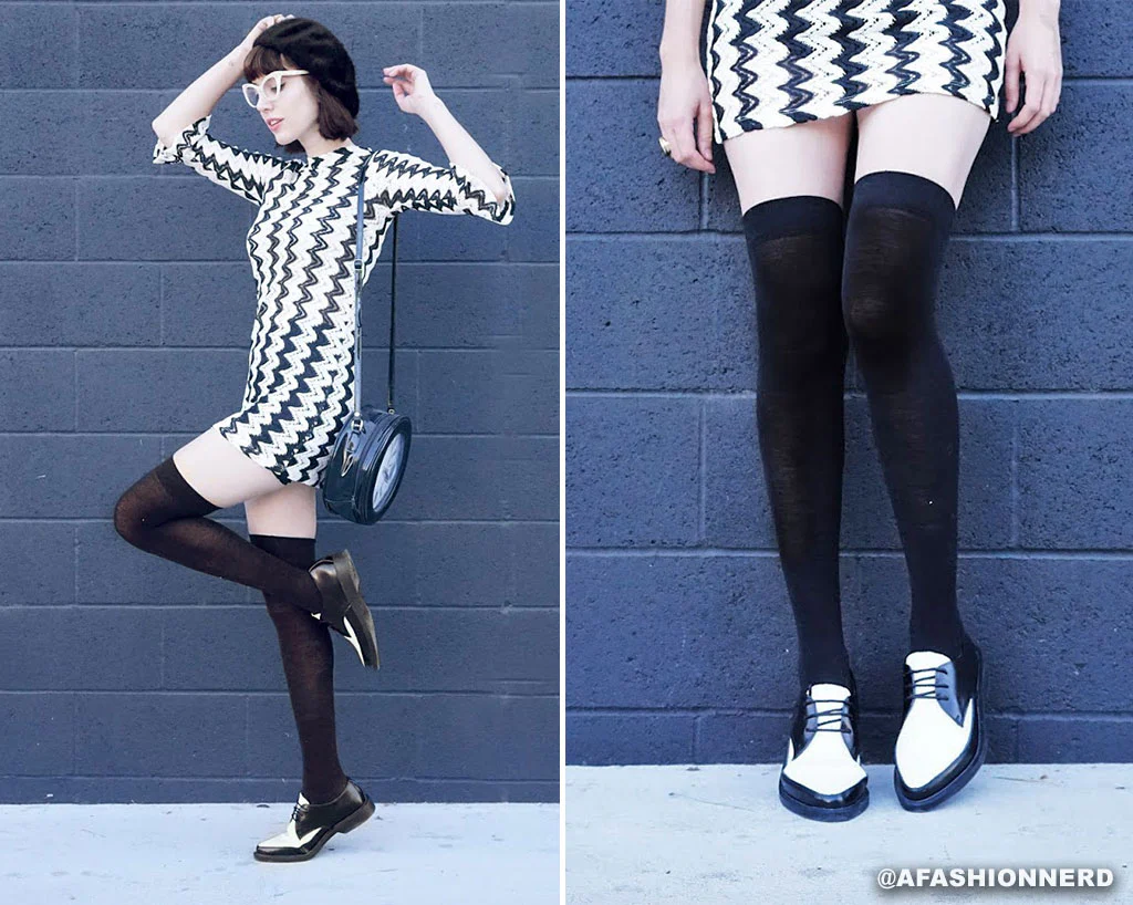T.U.K Black/White Punch Jam Shoe - Image 8