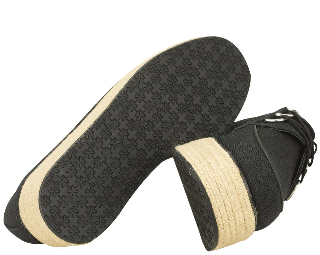 T.U.K Blk Cnvs/Jute Wrap Creeper - Image 3