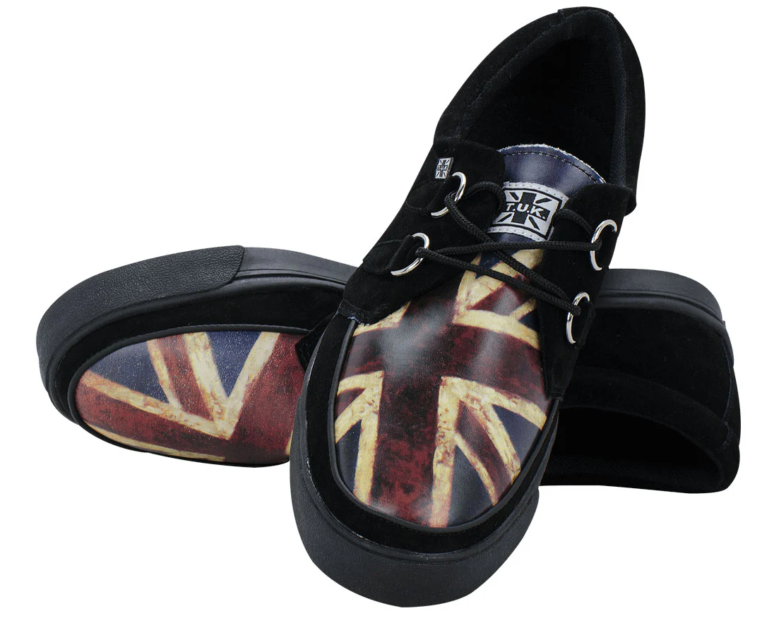T.U.K Blk/ Union Jack 2 Ring Sneaker - Image 2