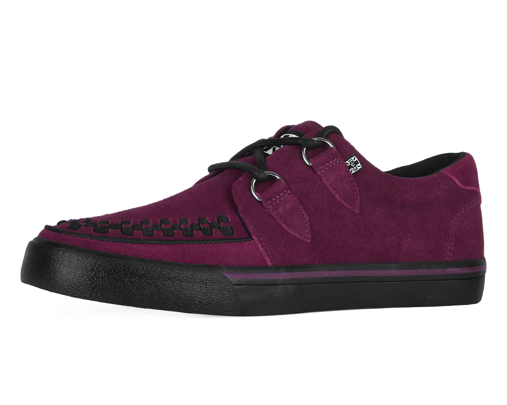 T.U.K Burgundy Suede Creeper Sneaker - Image 2