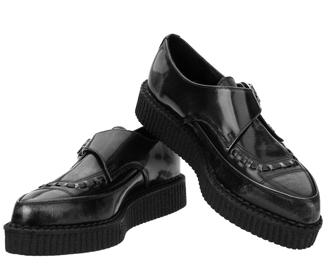 T.U.K Grey Rub Off Buckle Pointed Creeper - Image 2