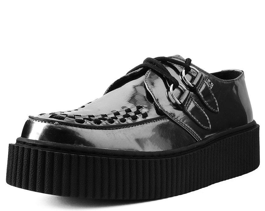 T.U.K Gunmetal Casbah D-Ring Creeper