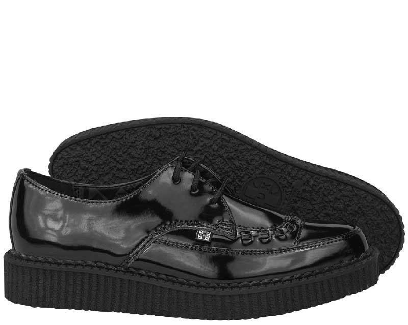 T.U.K Must Basic Black Patent Point Creeper - Image 3