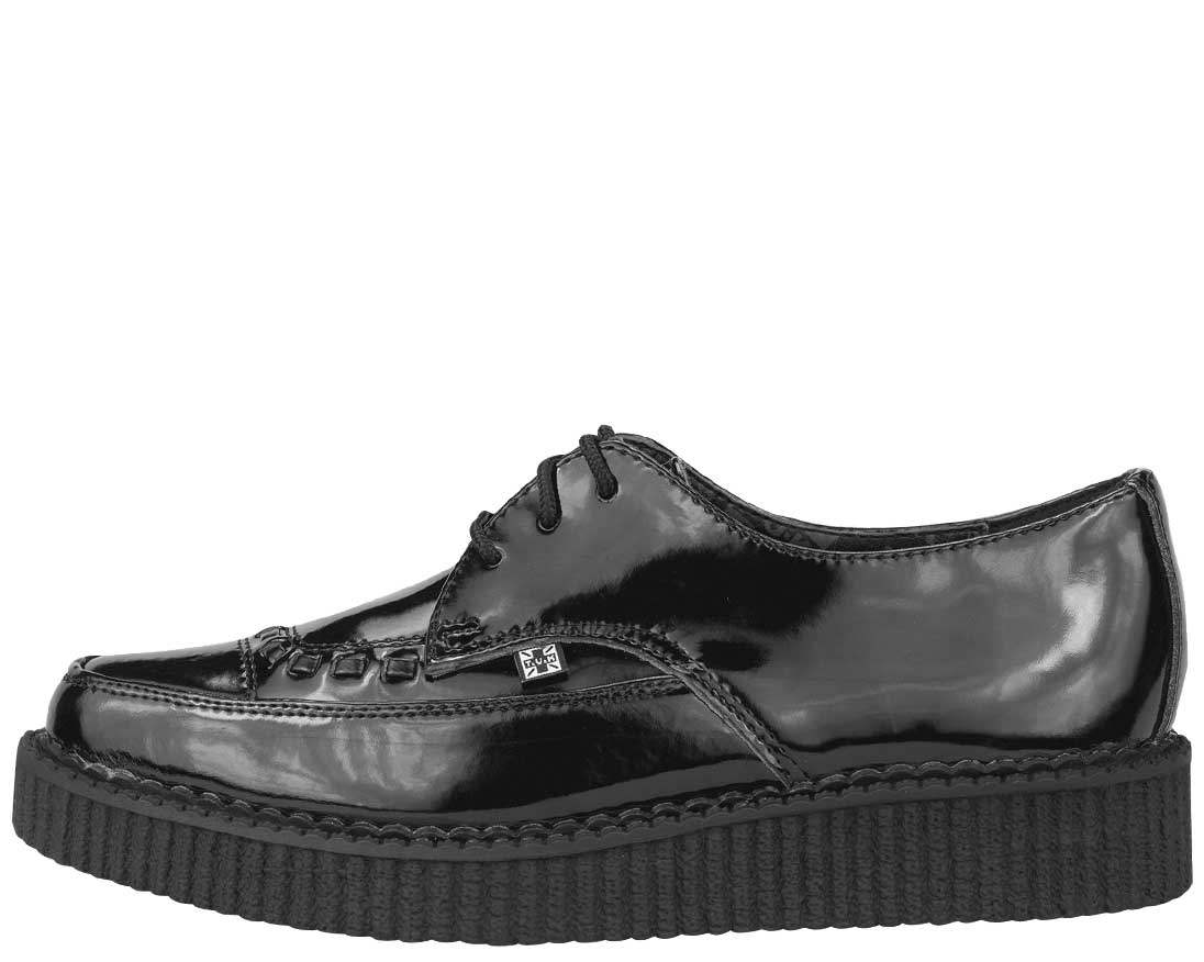 T.U.K Must Basic Black Patent Point Creeper - Image 4