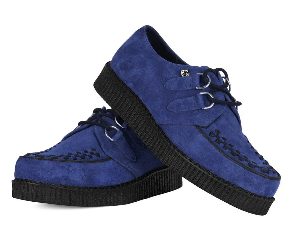 T.U.K Navy Suede Viva Low Creeper