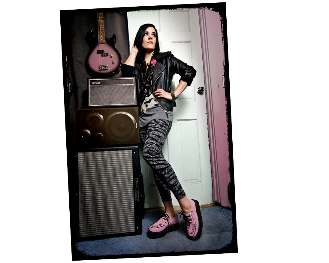 T.U.K Pink Suede Round Viva Mondo Creeper - Image 4