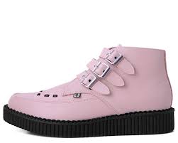 T.U.K Pink Tukskin 3 Buckle Pointed Creeper Boot - Image 3