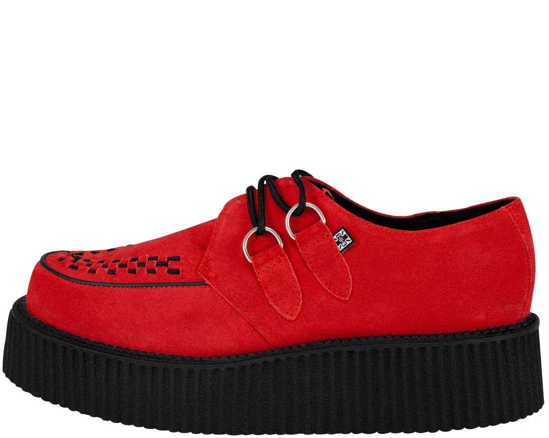 T.U.K Red Suede In Yer Face Mondo Creeper - Image 2