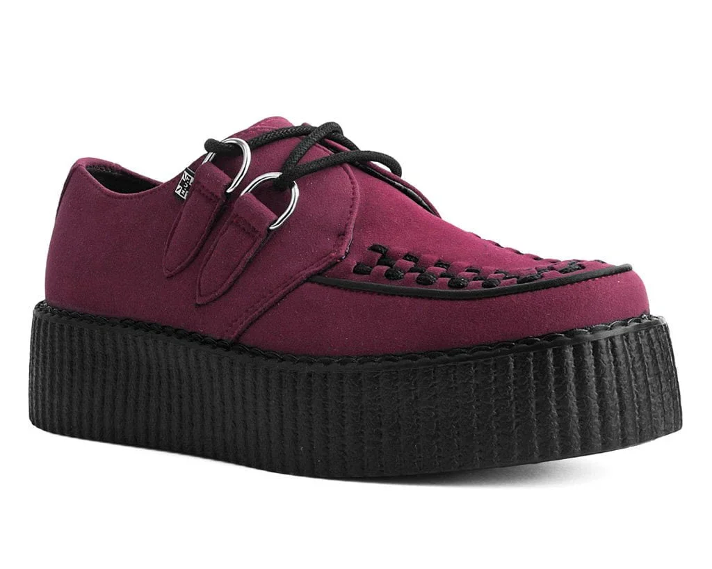 T.U.K Vegan Suede Burgundy Viva Mondo Creeper - Image 2
