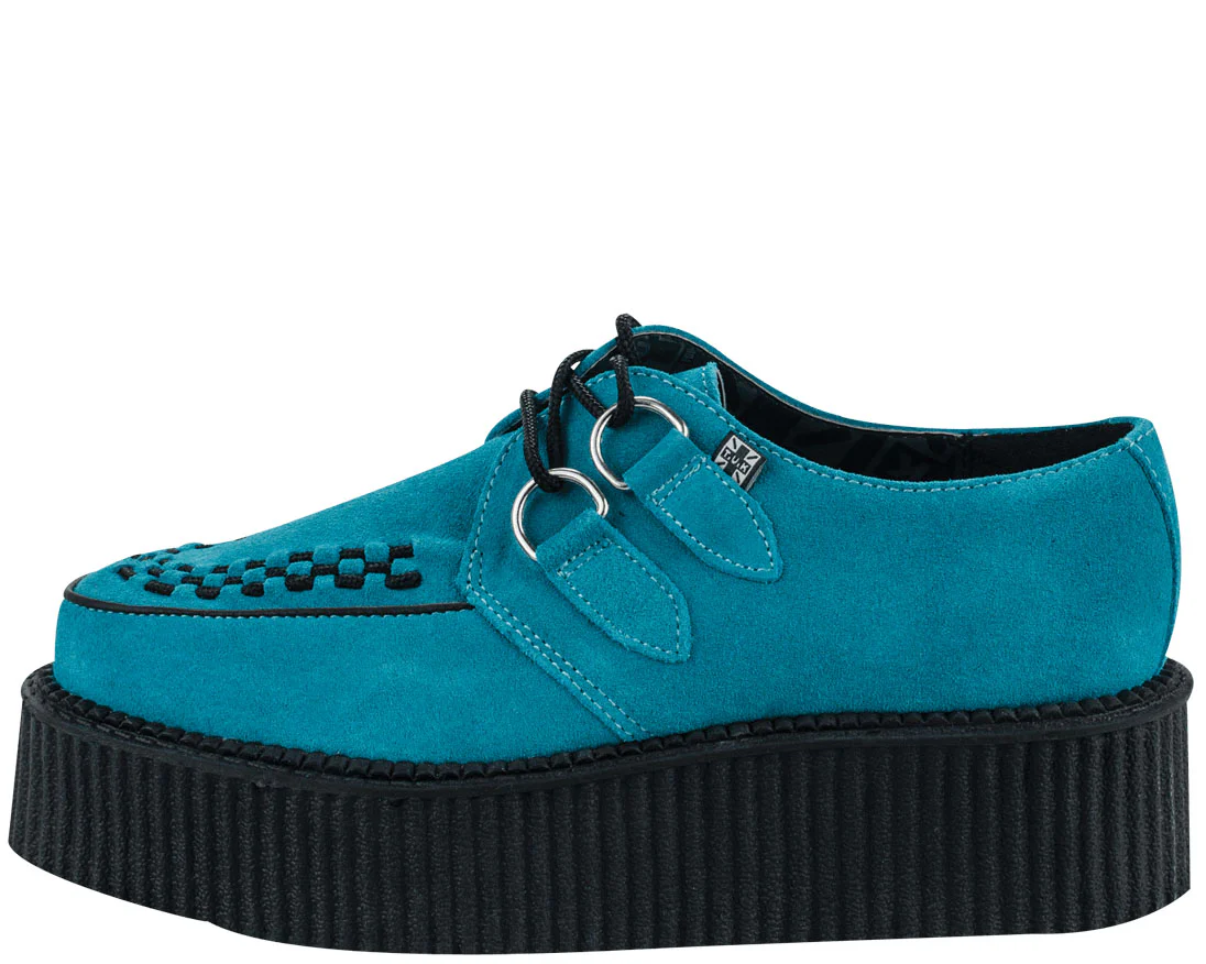 T.U.K Turquoise Suede Viva Mondo Creeper - Image 3