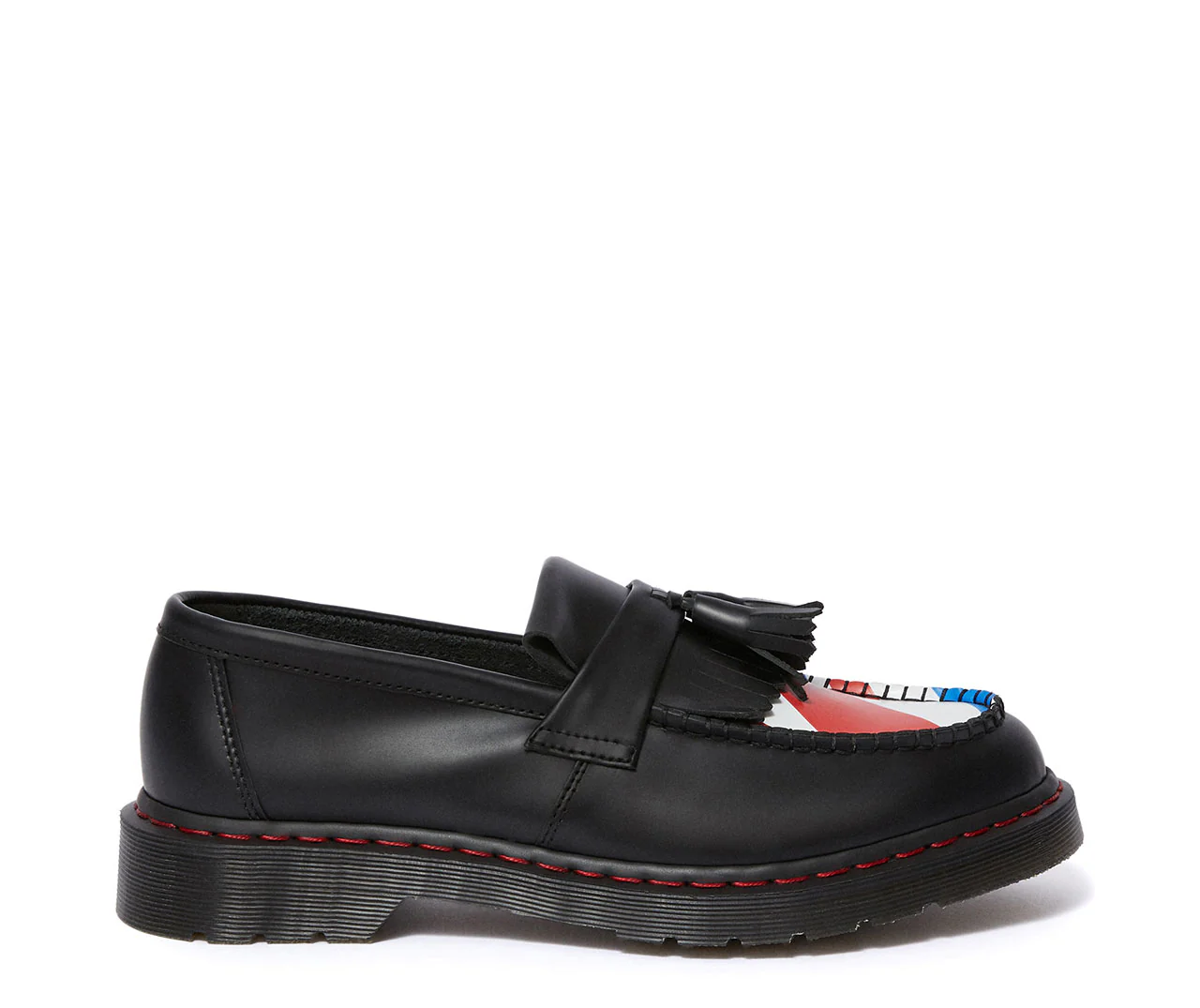 Adrian Who Black Union Jack Smooth Loafer - Image 2