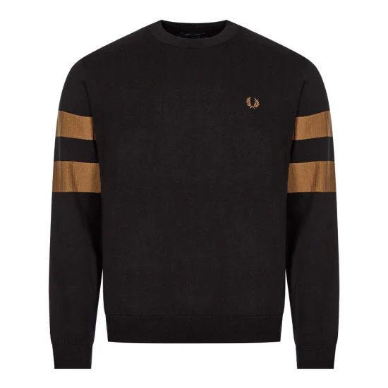 Tipped Sleeve Crew Neck Jumper - Image 6