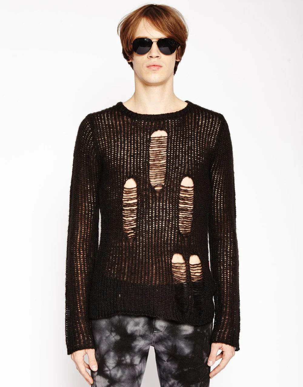 Tripp Nyc Black Rag Stripe Sweater - Image 2