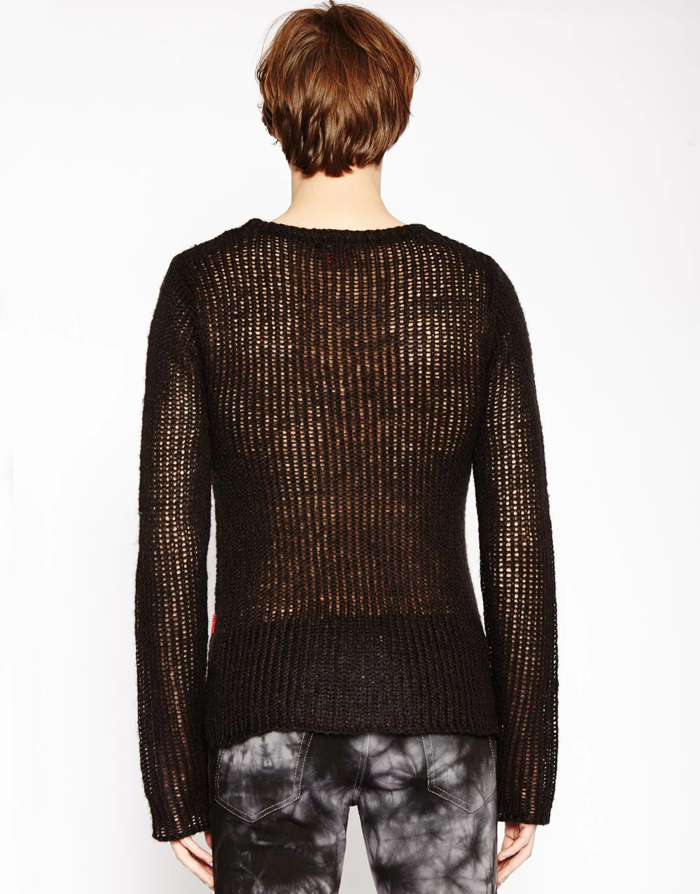Tripp Nyc Black Rag Stripe Sweater - Image 3
