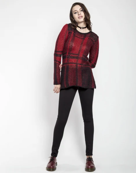 Tripp Nyc Plaid Sweater - Image 3