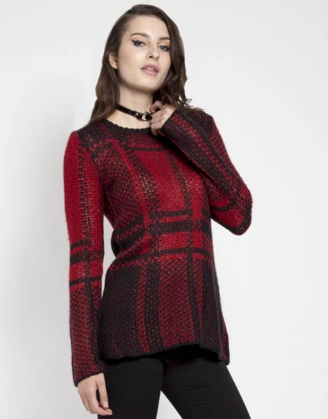 Tripp Nyc Plaid Sweater - Image 4