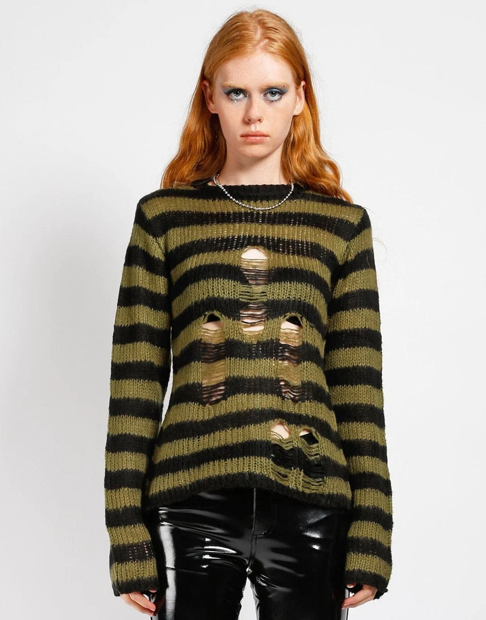 Tripp Nyc Stripe Mohair Sweater - Image 2