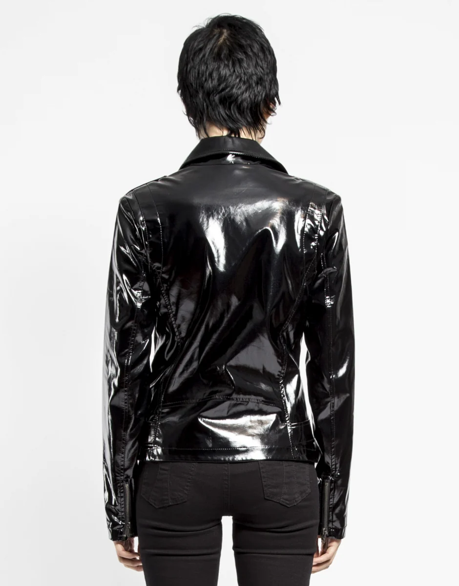 Tripp Nyc Wild Child Vinyl Moto Jacket - Image 2