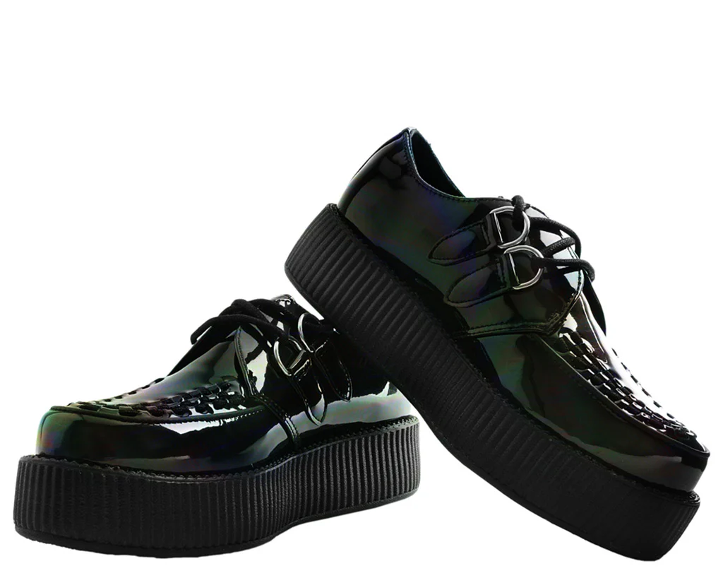 T.U.K Black Gas Patent Viva Low Creeper - Image 2