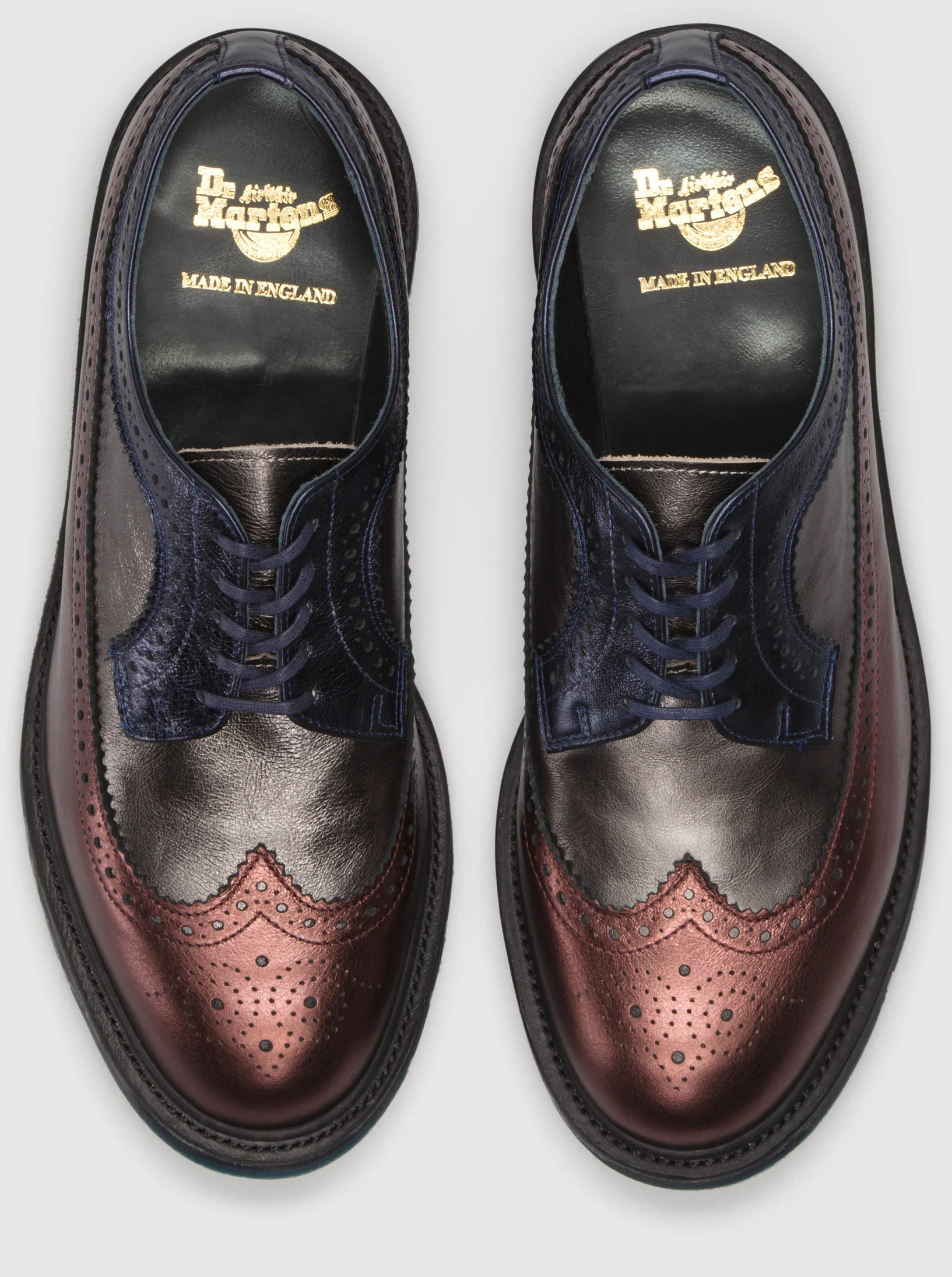 3989 Cherry Red+Pewter+Navy Anilmorbido Oxford Mie - Image 7