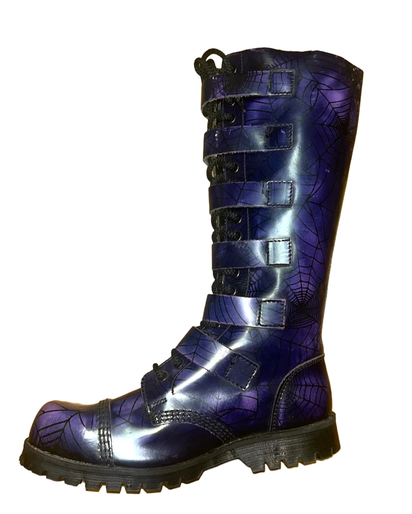 Underground 20 Eye Purple Spyder Boots - Image 2