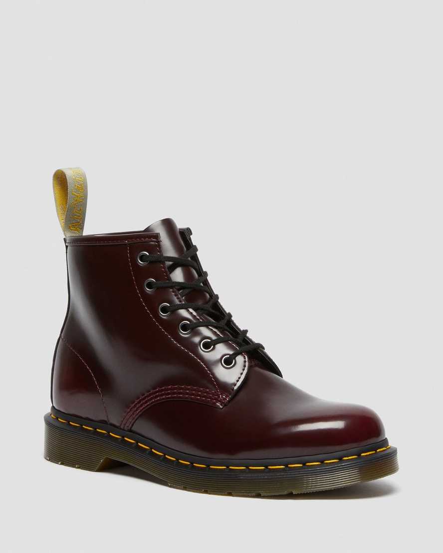 Vegan 101 Cherry Red Oxford Rub Off Boot