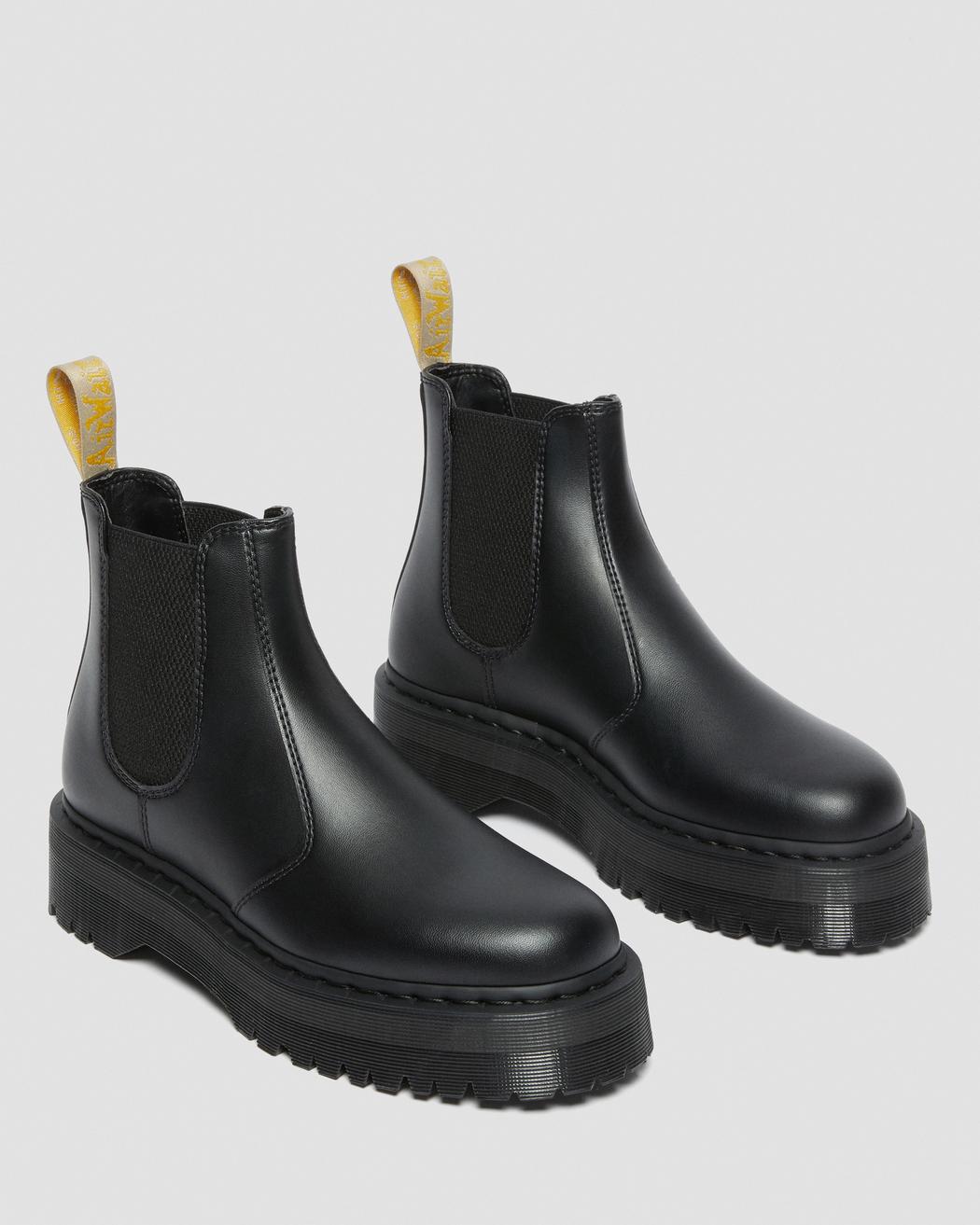 2976 Vegan Black Felix Rub Off Platform Chelsea Boot - Image 2