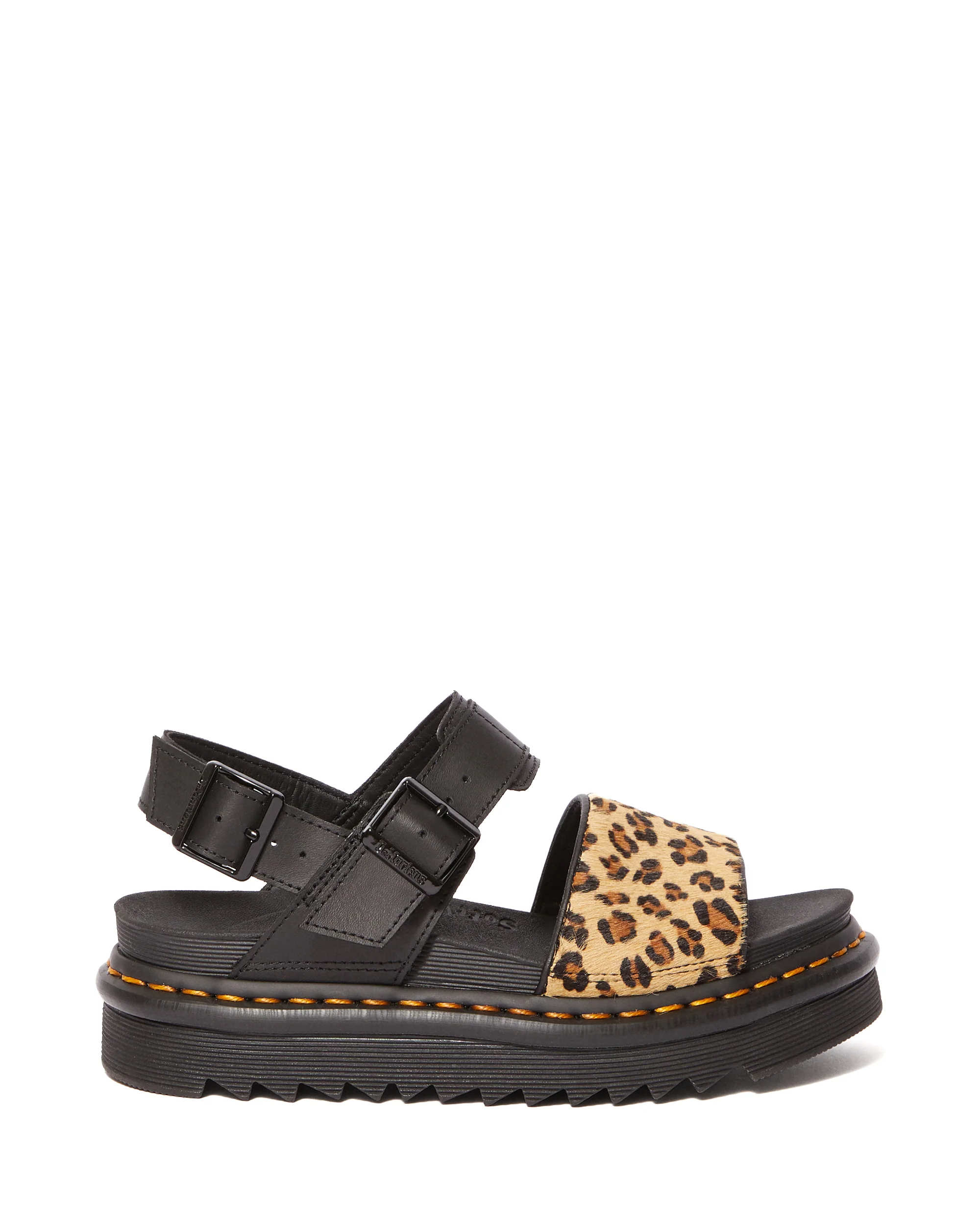 Voss Hair On Black+Medium Leopard Sandal - Image 5