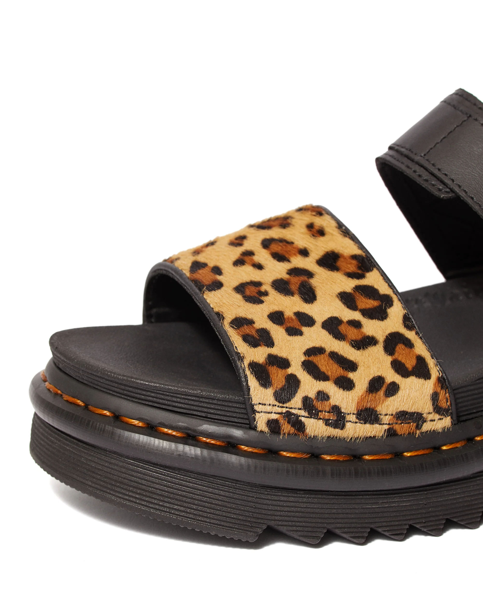 Voss Hair On Black+Medium Leopard Sandal - Image 6